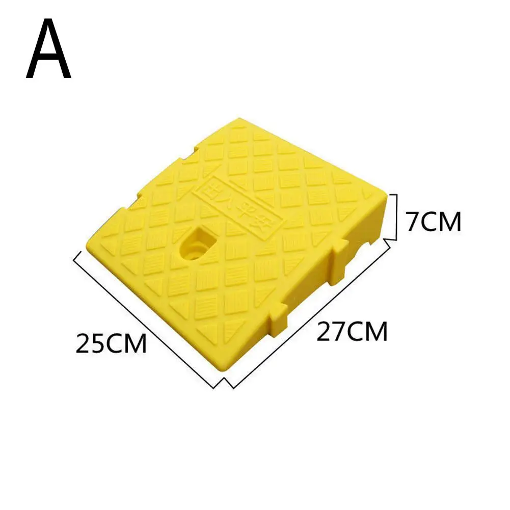 Zware Oprit Ramps7/13cm Hoogte Draagbare Anti-Slip Auto Wiel Chock Set Drempel Oprit voor vrachtwagen Trailer Motor Garage