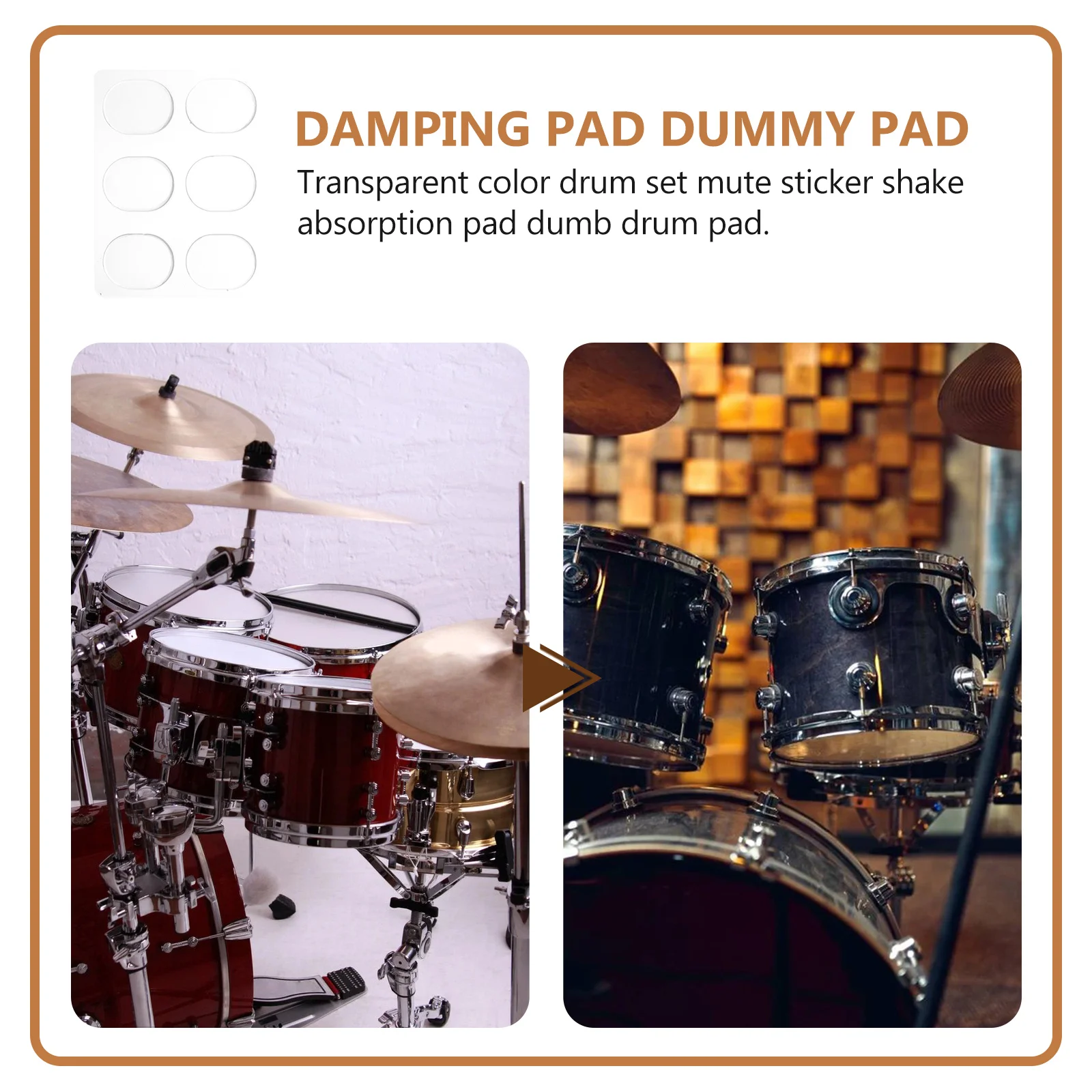 

12 Pcs Drummer Silencers Silica Gel Drums Accessories Drops Dampeners