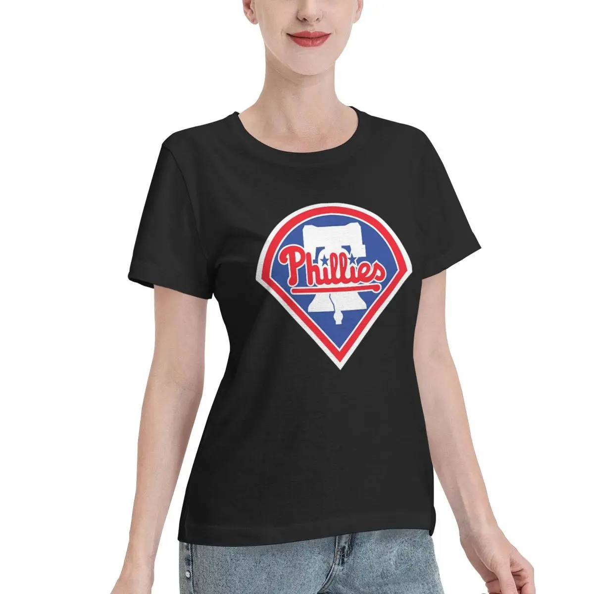 Limited Offer Historic Philadelphia Bell In Phillies Merch Women's T-shirt Vacation Comfy Daily Top