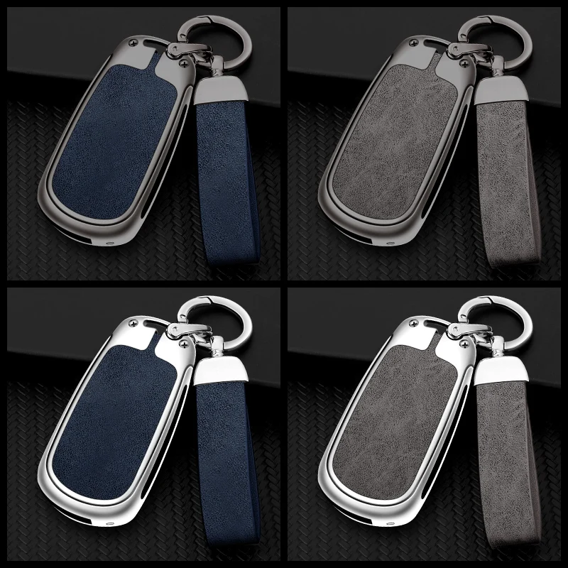 Alloy Car Folding Key Case for Buick Verano Encore GX GL6 2018 2019 2020 for Opel Vauxhall Astra K Corsa Key Cover Accessories