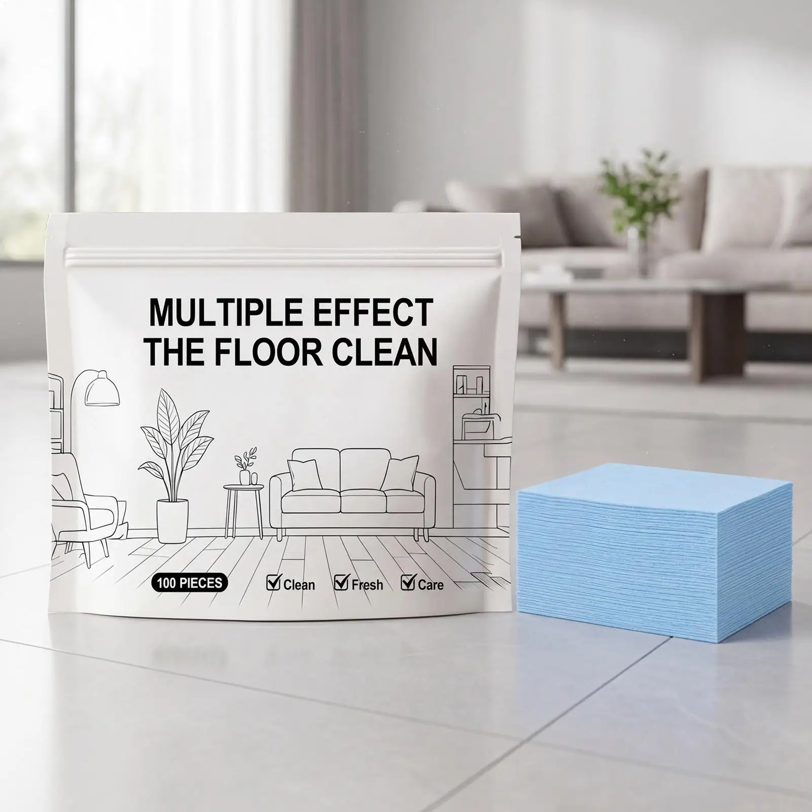 Floor Cleaner For Mopping 100-Piece Deep Clean Shine Tablets Hardwood Floor Cleaner Mop Solution For Laminate Hardwood Glass
