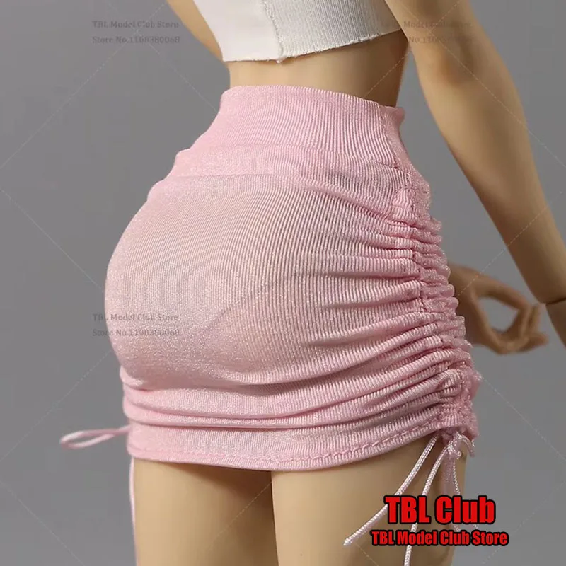 

DMTOYS DF086 1/6 Scale Female Clothes Yoga High-Waisted Drawstring Wrapped Wrinkle Hip Skirt For 12-inch Action Figure Soldier