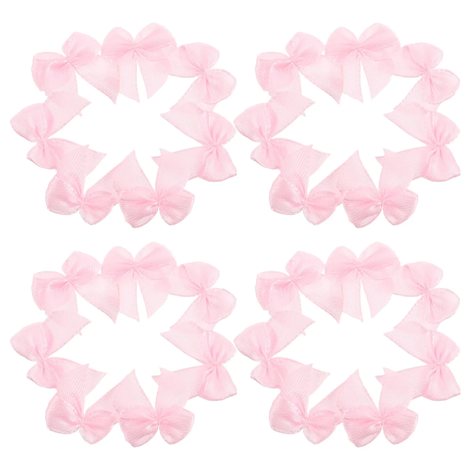 200 шт. детские банты для волос розовые мини-банты для девочек легкие долговечные полиэстеровые поделки своими руками сувениры для вечеринок аксессуары для волос