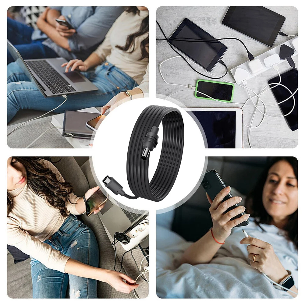 For Starlink Mini Gen 3 Type-C To DC/DC To DC Fast Charging Power Cable Outerdoor Waterproof Barrel Jack Charging Cable 100W