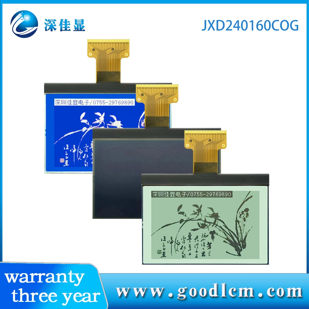 Hot Koop Hoge Kwaliteit ST7586S Drive 3.3V Voeding Fstn Monochroom Scherm 240X160 Lcd Display Module