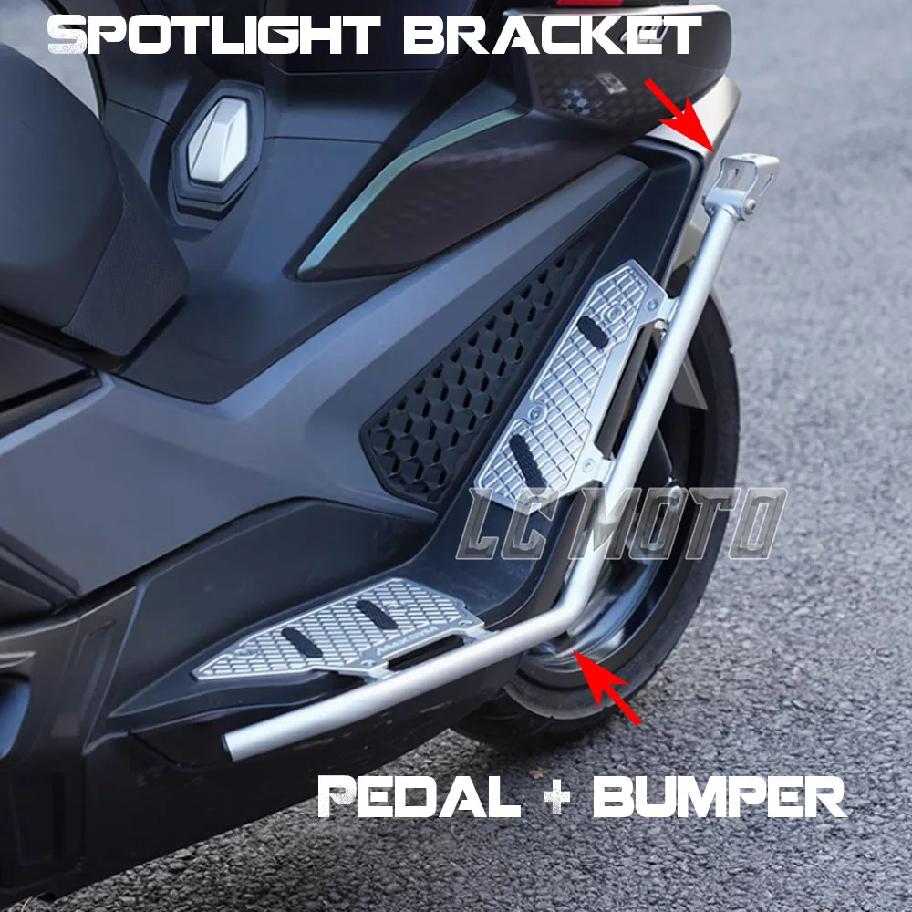 Motorcycle Pedal Bumper XS400T Bumper Spotlight Bracket Modified Accessories FOR SYM Cruisym 400