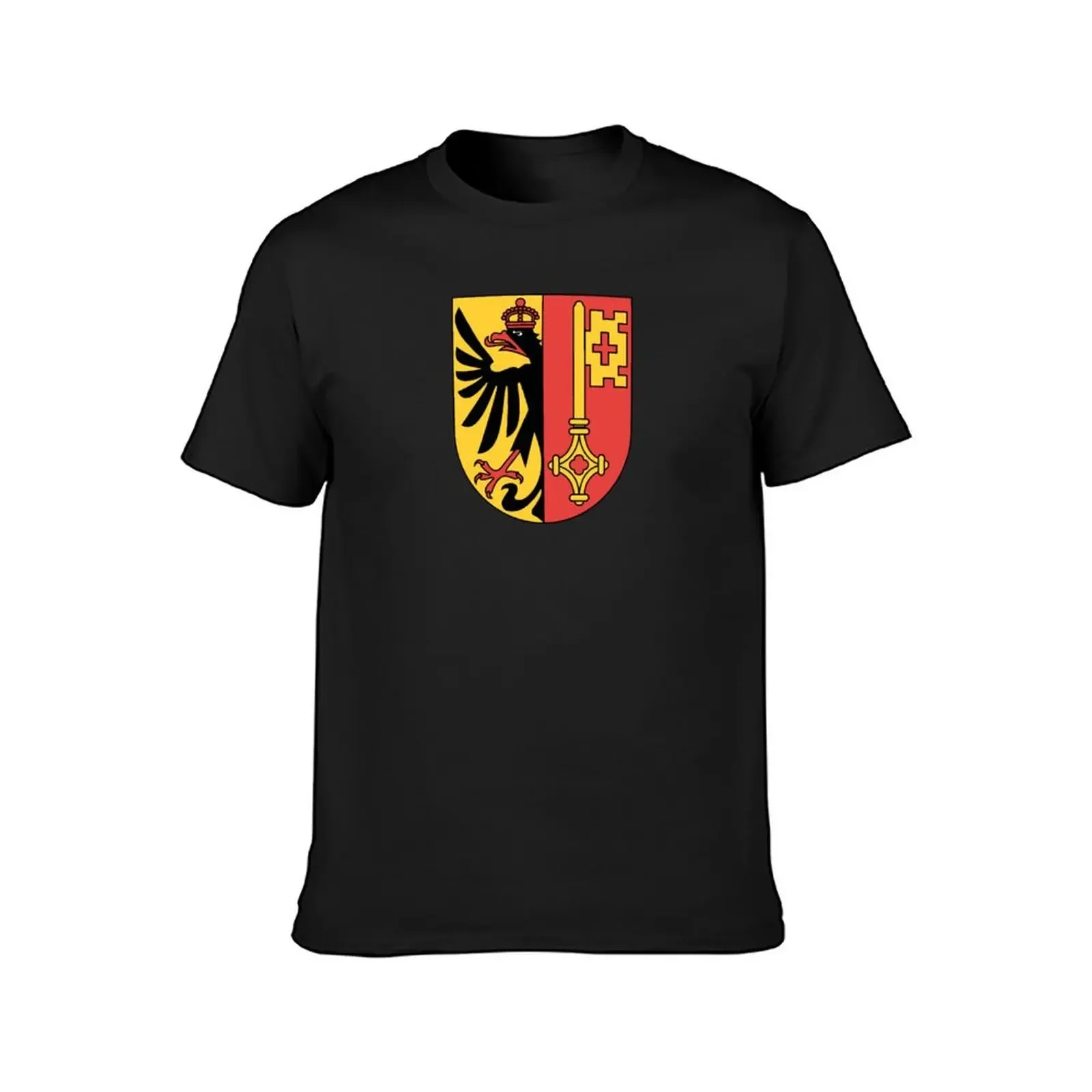 Coat of Arms of Geneva Canton T-Shirt oversized t shirt cute tops T-shirts for men cotton