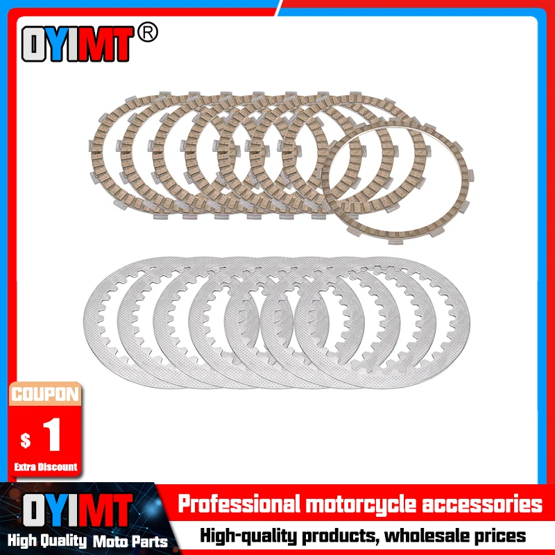 Motorcycle Accessories Clutch Friction Plates & Steel Plates Disc Kit For Honda ST1300 ST1300A ST1300P ST1300PA Police ABS