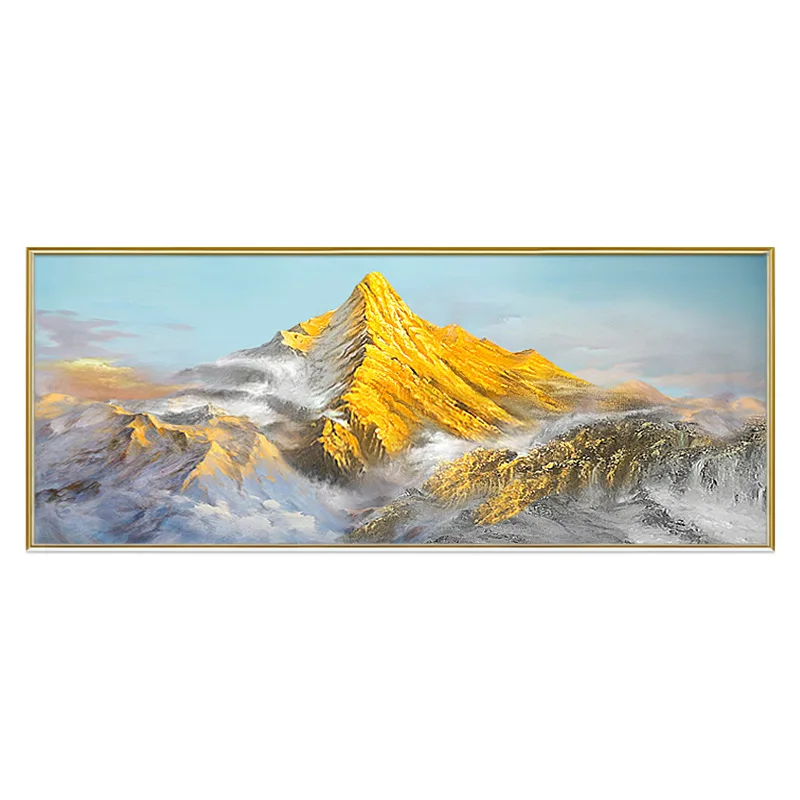 

Light luxury home living room sofa background wall decorative painting office backed by Jinshan oil painting