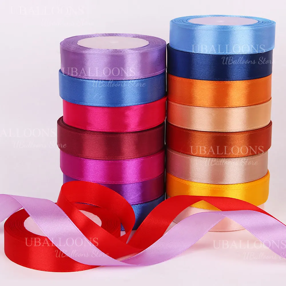 24yd 2 cm Satinband zum Aufhängen von Luftballons, DIY-Seidenbänder für Geburtstag, Hochzeit, Babyparty, Party-Dekoration, Ballonzubehör – Detail 4