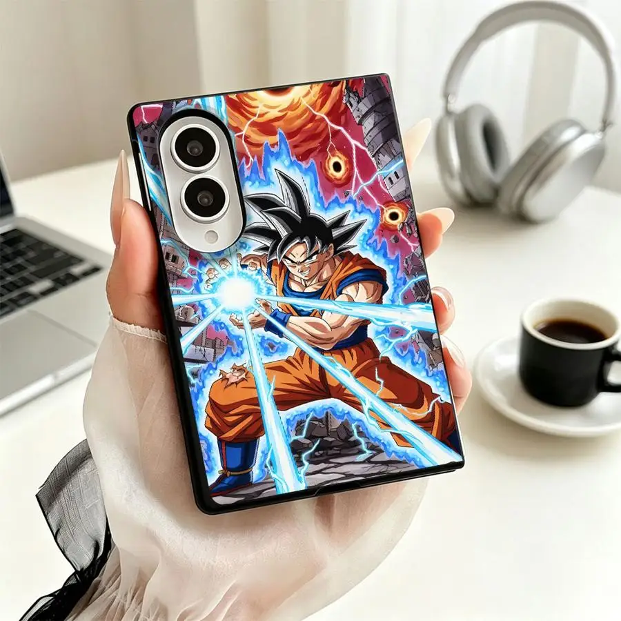 Case for Samsung Galaxy Z Fold8 Wide ZFold Wide Z Fold 8 ZFold8 Luxury Phone Cover Dragons Balls Goku