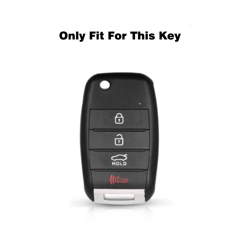 4 Buttons TPU Car Key Case Cover for Kia Soul 2014 2015 2016 2018 2019 Sportage 2015 2016 2018 Optima 2017 2018 Sorento Forte