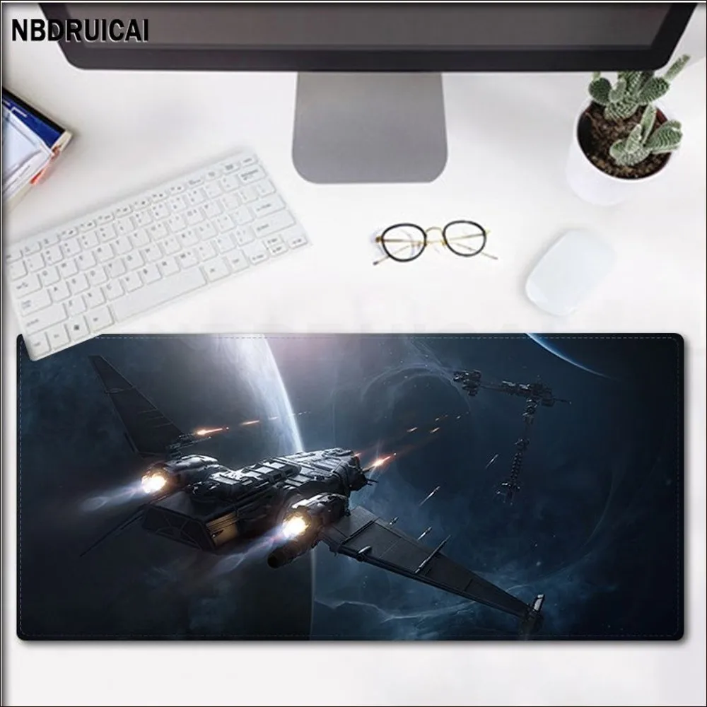 Imagem -03 - Star Citizen-grande Mouse Pad Gaming Tamanho Grande xl com Borda de Bloqueio para Teclado do Jogo Gamer