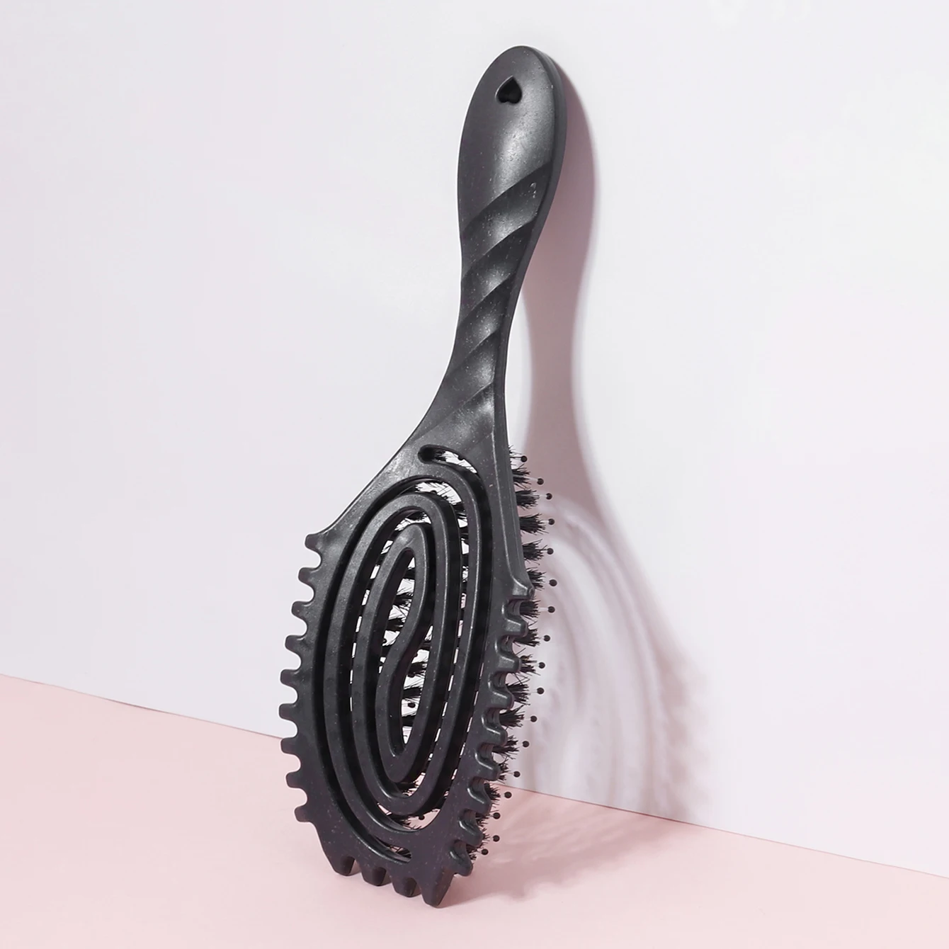 Hollow Comb with Bristles, Scalp Massage Comb