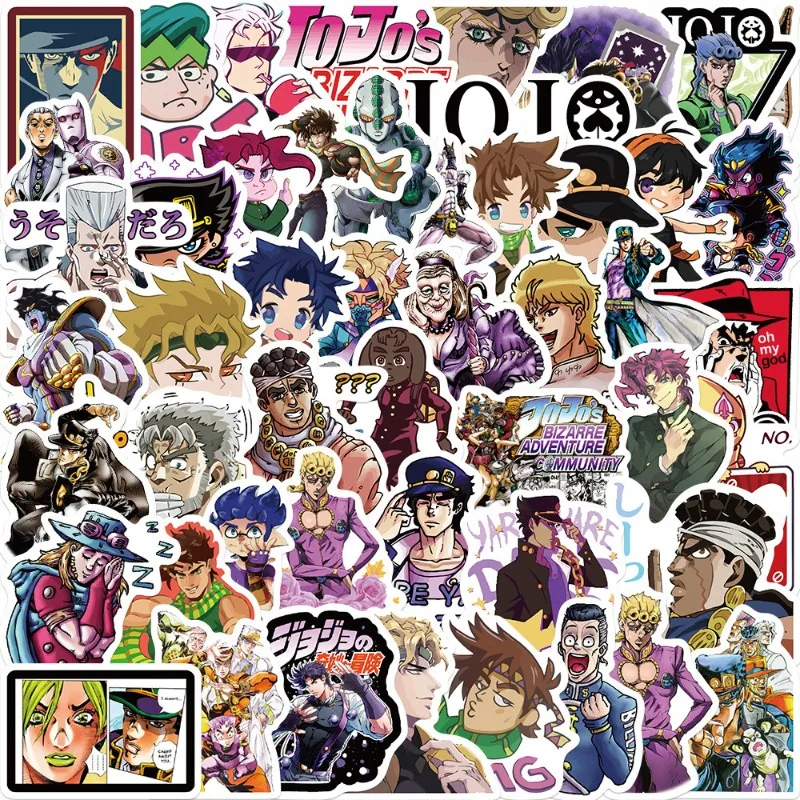 50/30/10 Kujo Jotaro Jolyne Weather Report Giorno Giovanna Popular Anime Decoration Notebook Suitcase Guitar Waterproof Sticker