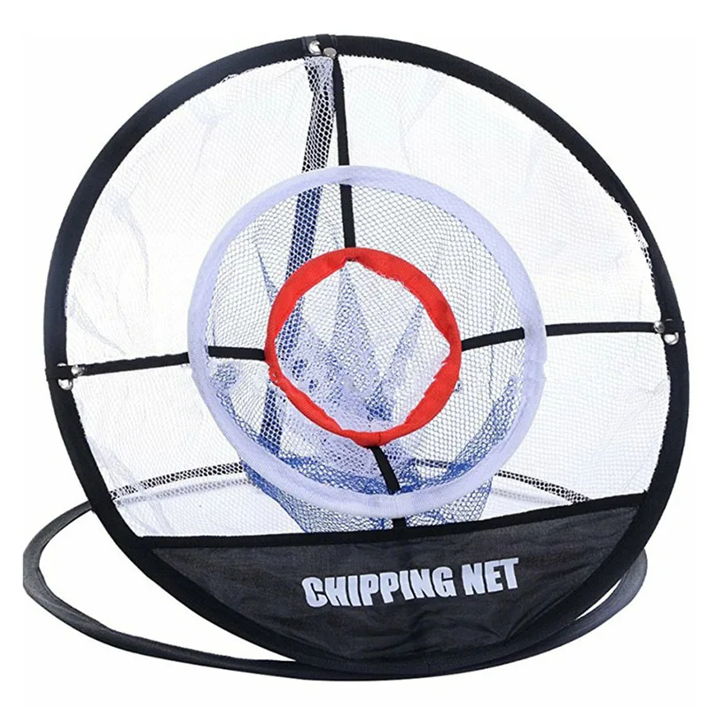 Golf Swing Trainer Chipping Net Golf Training Aids Indoor Outdoor Foldable Chipping Pitching Cages Hitting Mat