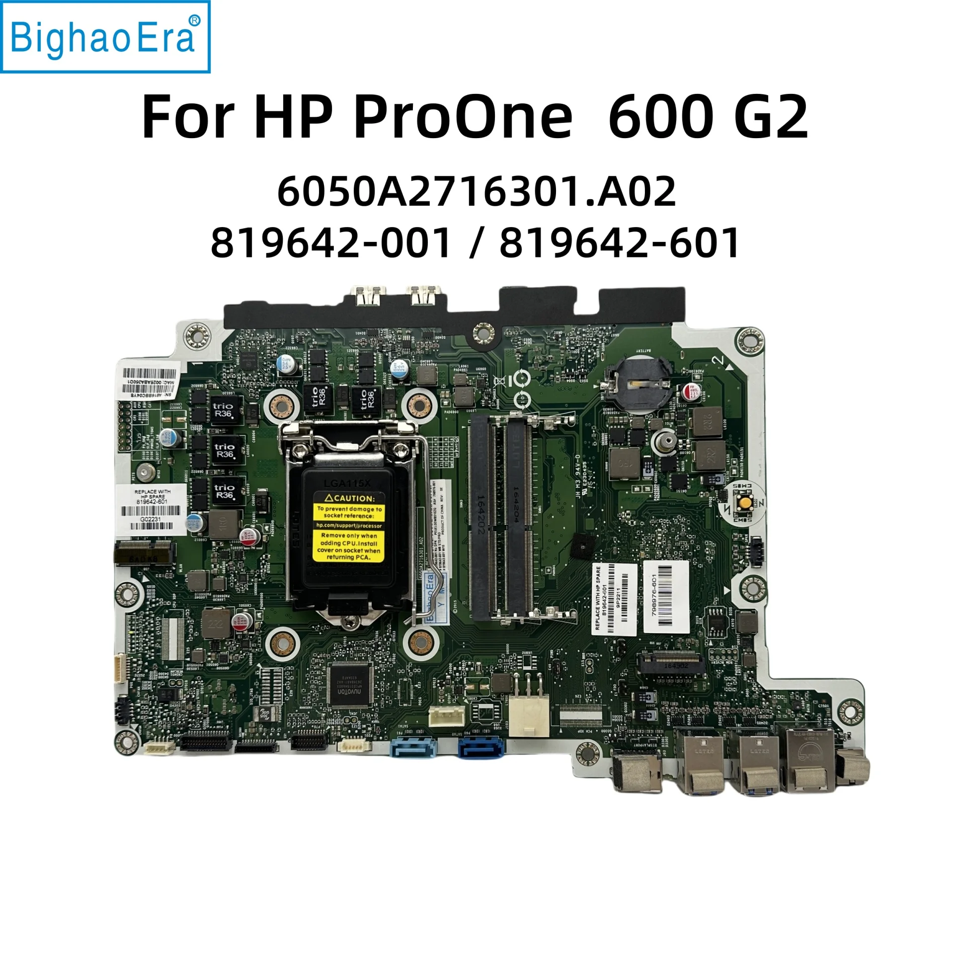 For HP All-In-One ProOne 600 G2 Motherboard 6050A2716301 819642-001 819642-601 798976-001