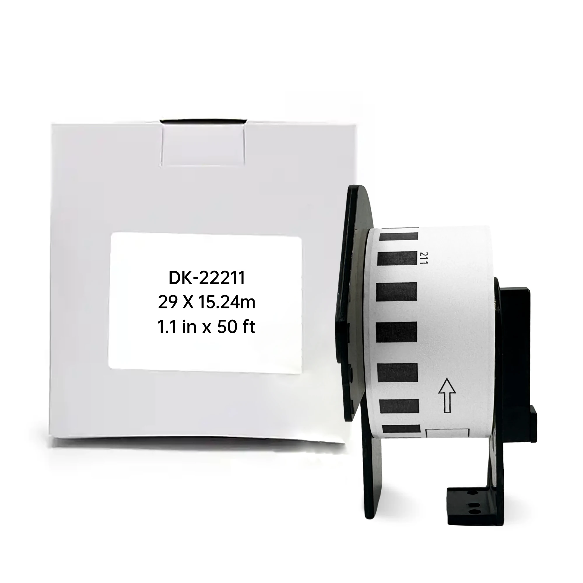 

Brother Dk-22211 Compatible Film Label 29mm Width 15.24m Continuous Length with Label holder Cartridge