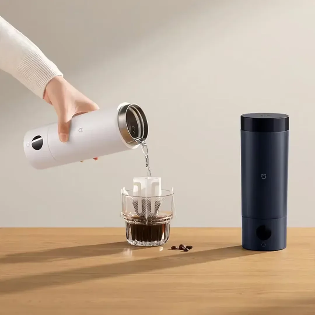 

Mijia Portable Electric Kettle 2 Thermos Cup Fast Water Boiler 350ml Smart Temperature Insulated Kettle Travel