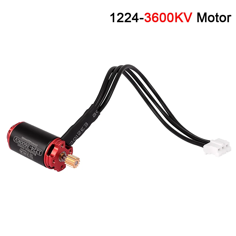 9IMOD RC 1224 Borstelloze Motor Outrunner 4000kv 5000KV Mini Motor 2S met Versnellingsbak Voor RC Crawler Auto Axiale SCX24 WPL FMS FCX24M