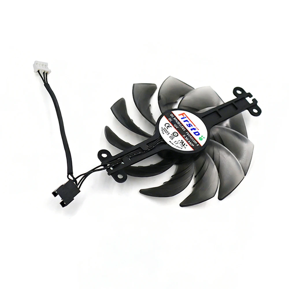 R​X9070XT FDC10U12S9-C 4Pin Video Card Fan For Asrock RX 9070 XT Challenger CL Graphics Card Cooling Case with RGB