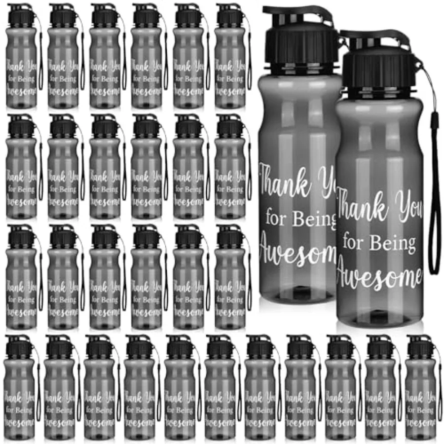 

30 Pcs Thank You Water Bottles Bulk Staff Appreciation Gift Bulk Employee Appreciation Gifts 20.3 oz Thank You for Being Awesom