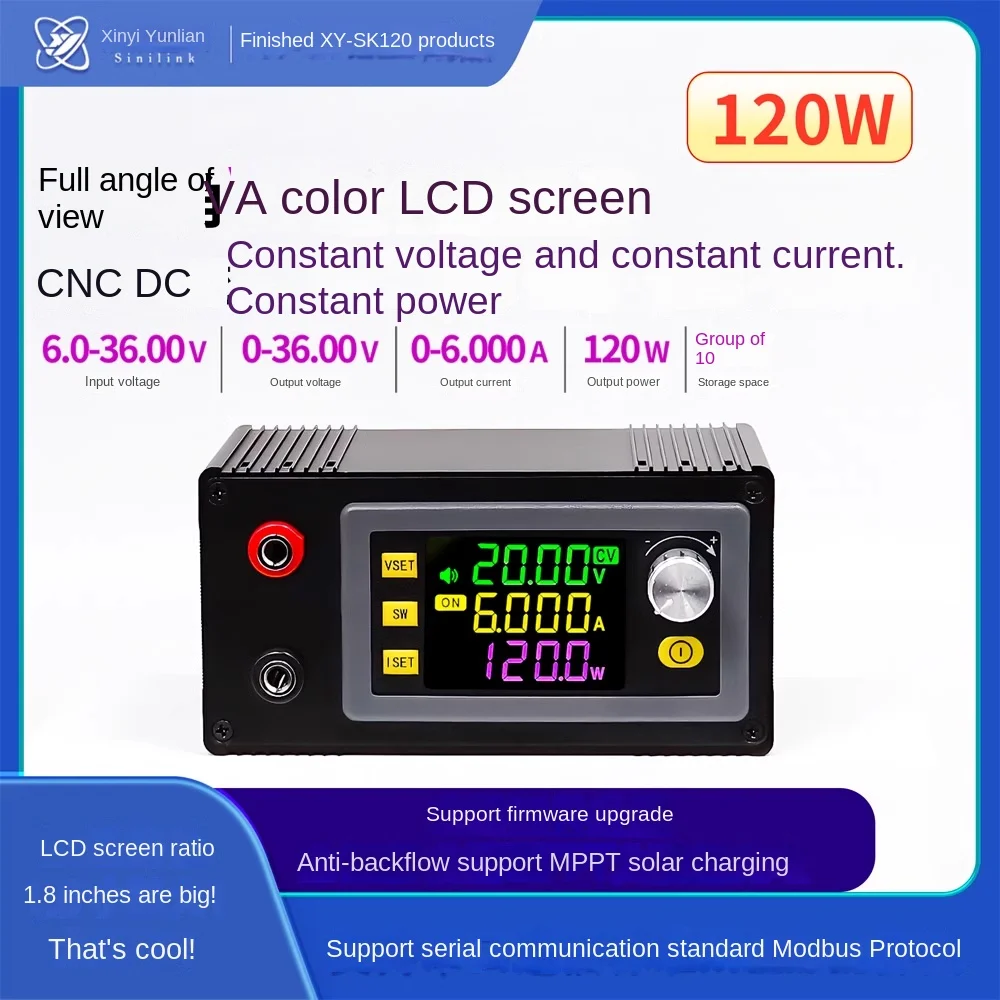 SK120/SK60 CNC DC adjustable voltage regulator with constant voltage and current solar charging module