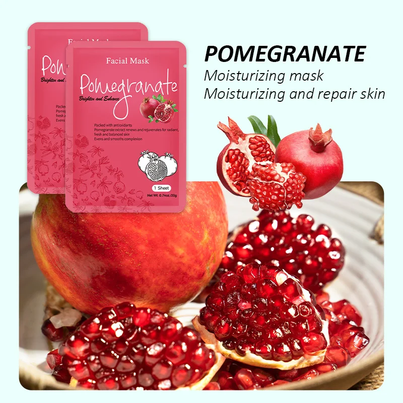 Natural Plant Face Mask Moisturizing Soft Hyaluronic Acid Repair Clean Facial Masks Face Care Makeup Beauty Skincare Masks