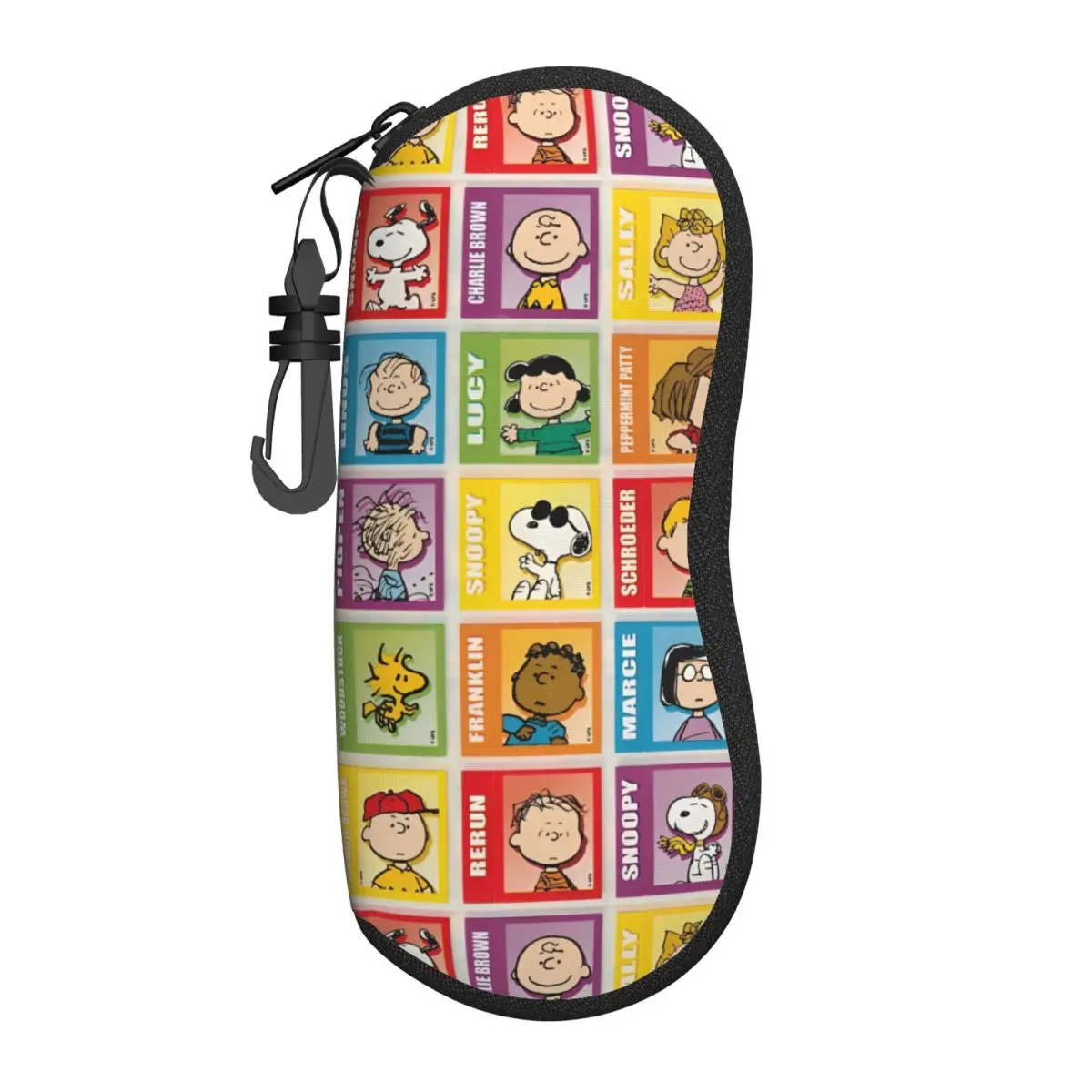 Peanuts Snoopy Stamp Woodstock Glasses Case Lightweight Box Cartoon Cute Glasses Protector Small Sunglasses Box