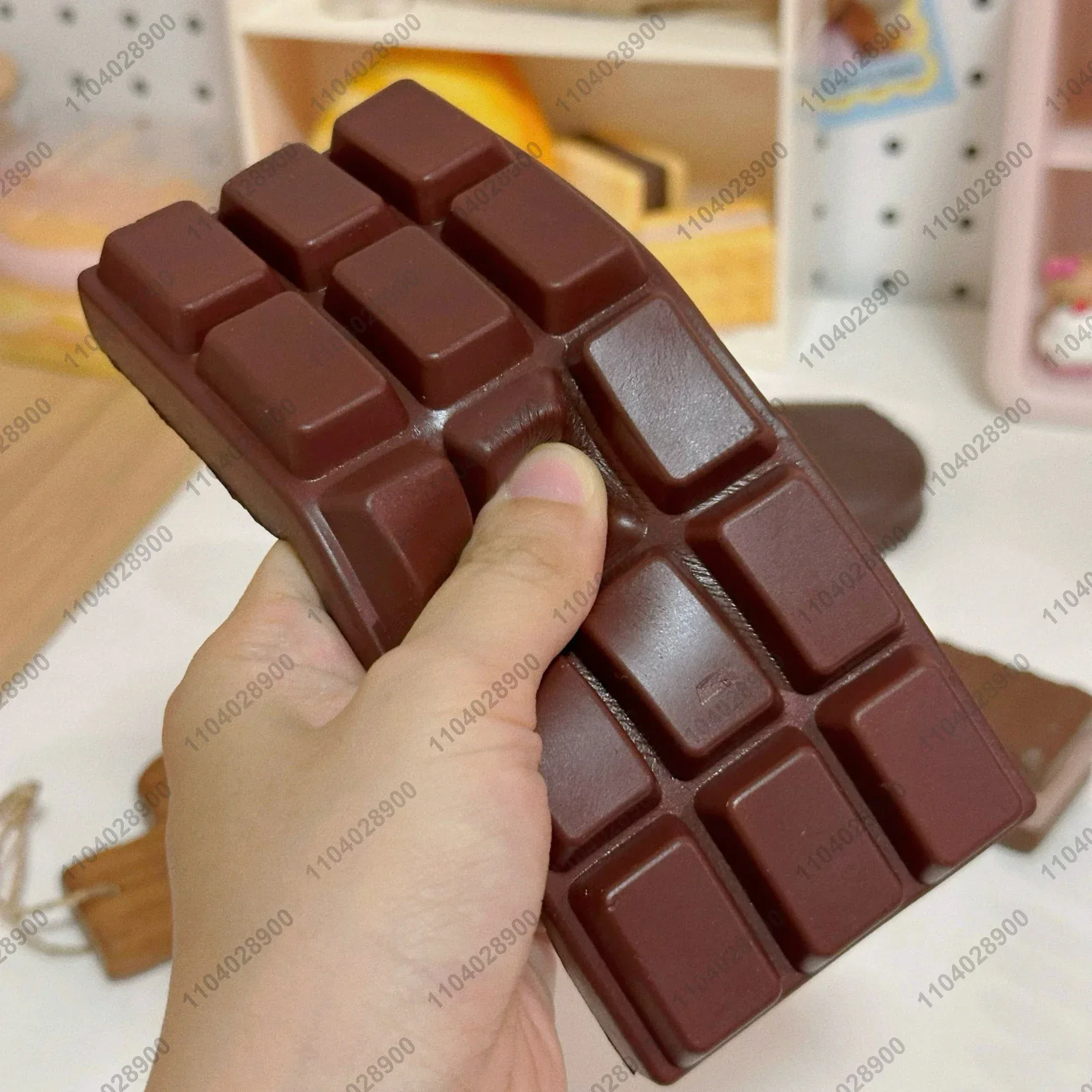 Coklat Bar Squishy lambat naik putih coklat Bar lambat Rebound mainan Remas makanan penghilang stres tangan santai hadiah