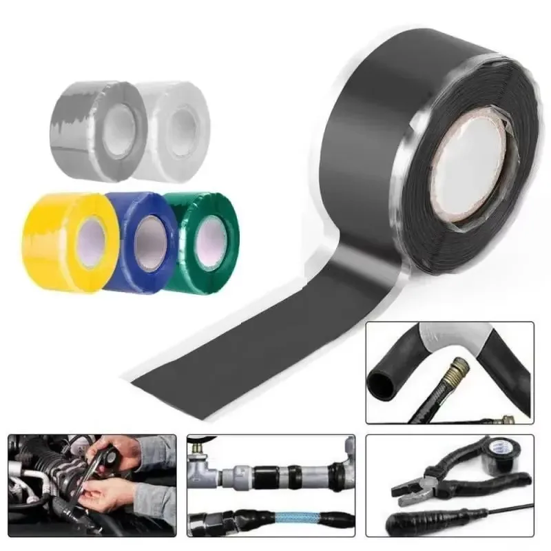 1/2/3pcs Self-adhesive Waterproof Tape Patch Bond Seal Repair Stop Leak Proof Adhesive Tape For Bathroom Kitchen Pipe Repair
