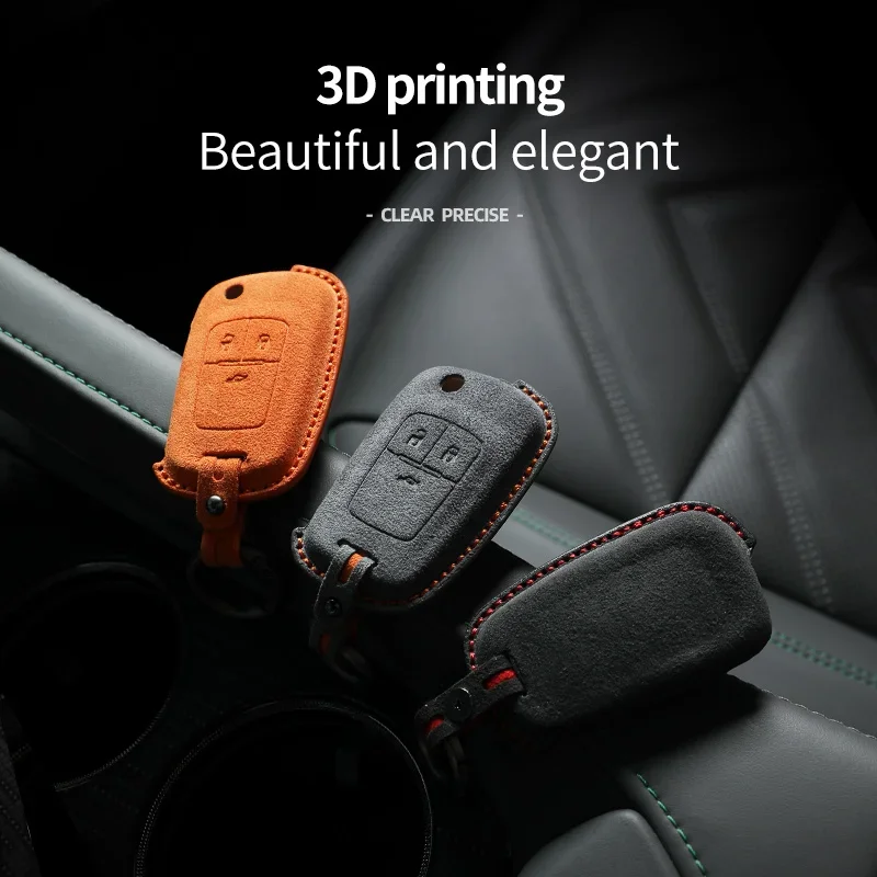 

Car Key Case Cover Holder Key Buckle Alcantara Suede For Buick And Chevrolet Cruze Trax Aveo Opel Astra Corsa Zafira 3 Buttons