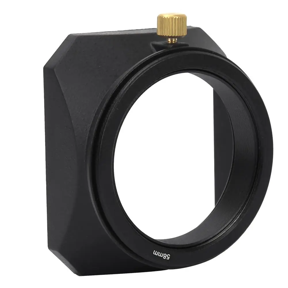 

Square Lens Hood Shade for mirrorless /Digital Video Cameras - 55/58mm Lens Filter Accessory