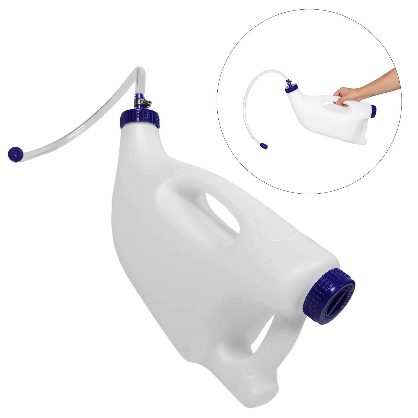 

1 Set Feeder Holder 4L Calf Nursing Pot Durable Material Precise Feeding Control Easy Clean Design Large Capacity Farm Use
