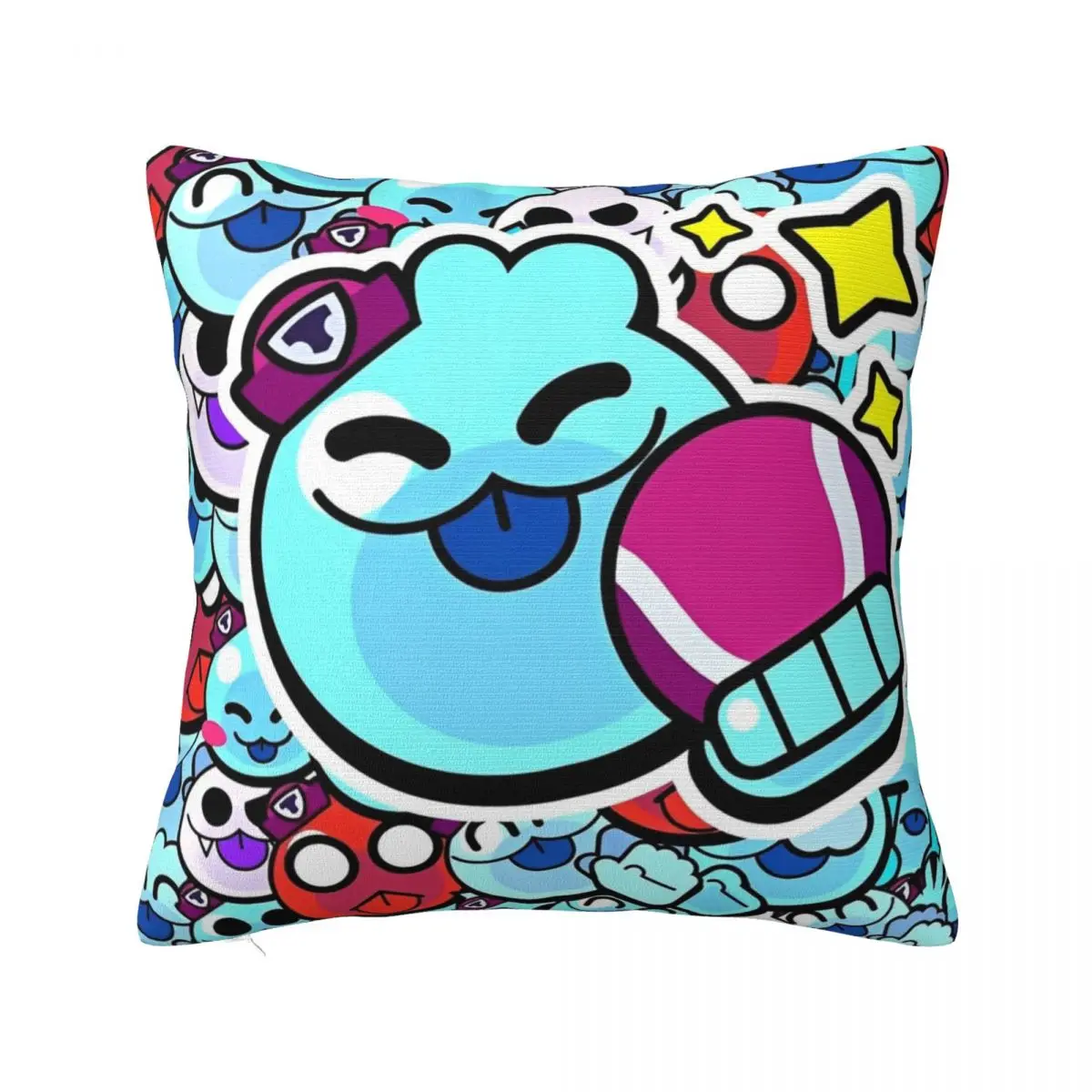 Brawlled Squeak Pillow Case Game Cartoon Cushion Cover Awesome Zipper Decor Pillowcover for Home 18