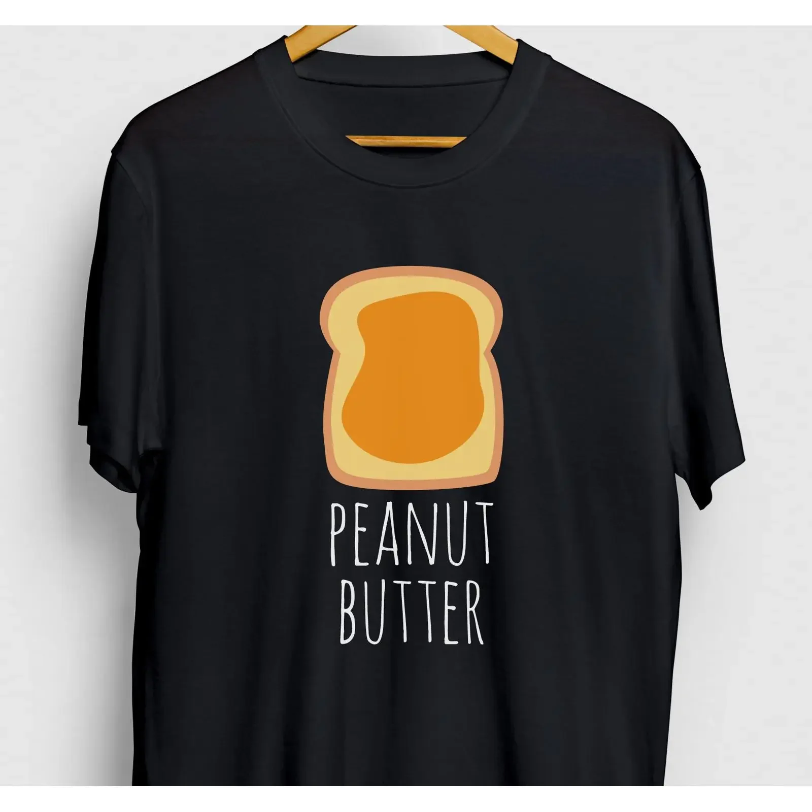 Peanut Butter Funny Snack T Shirt Peanutbutter tee Youth  vintage Washed Casual fashion designer clothes streetwear graphic