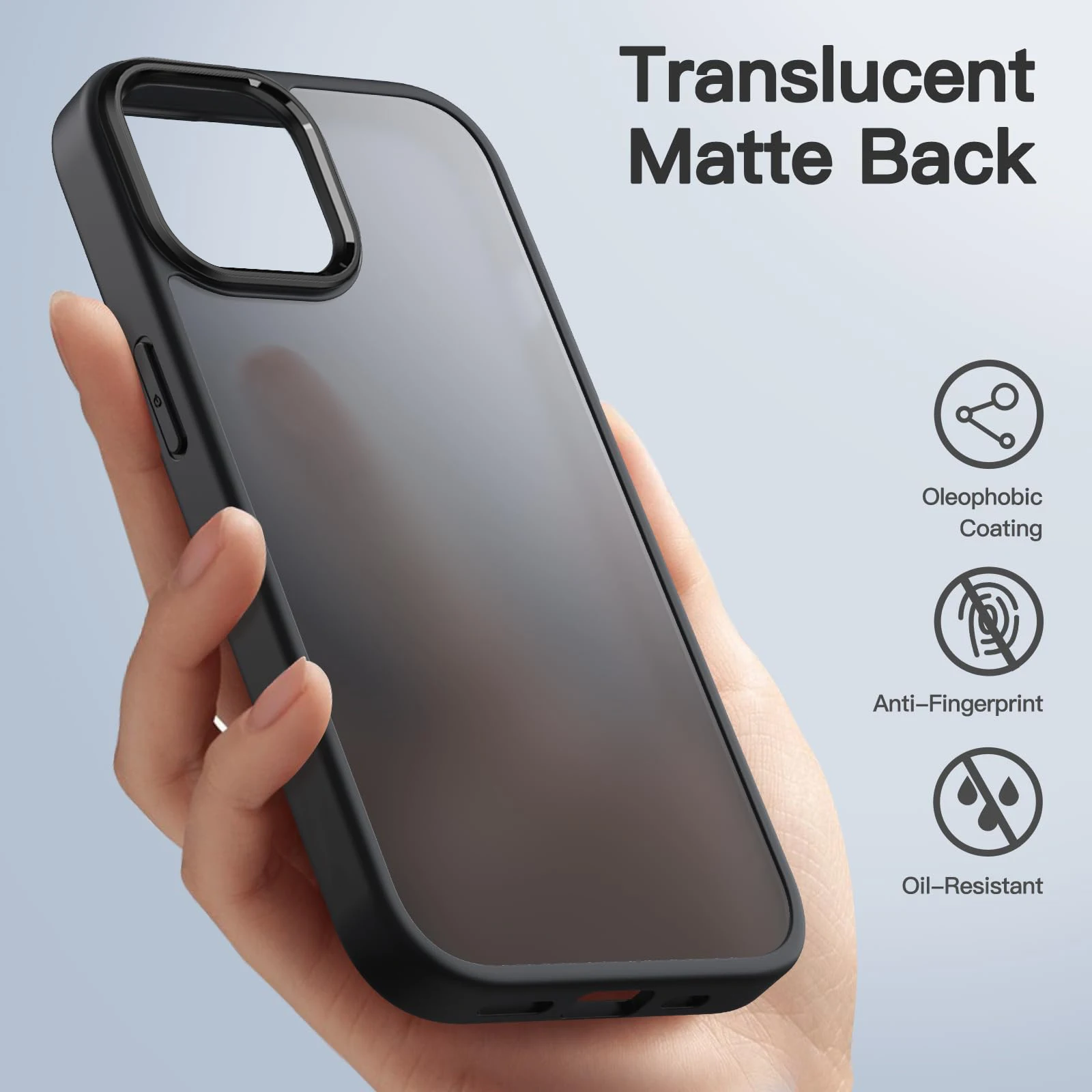 Luxury Matte Transparent Phone Case For iPhone 15 Pro Max Shockproof Military Protective Cover For iPhone 14 13 12 11 Coque