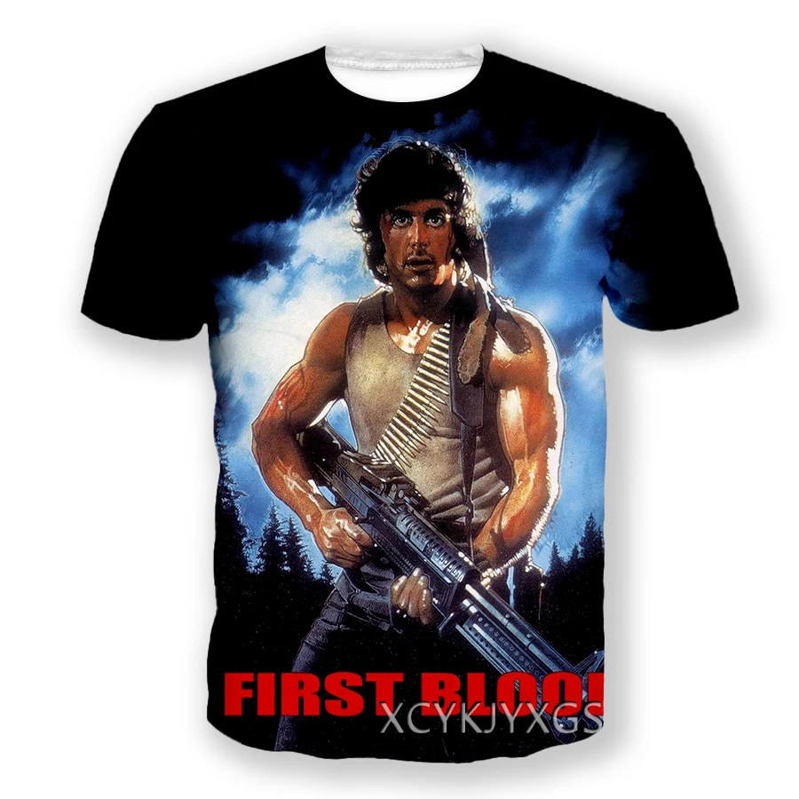 phechion Rambo 3D Print Men T Shirt Hip Hop Women T Shirt Unisex Fashion Clothing Top Suppliers for Drop Shipper A261