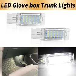 2PCS Car LED Footwell Light Glove box Trunk Light For Volkswagen vw Golf 5 MK5 6 MK6 7 Jetta Passat B6 B7 B8 CC Tiguan Polo Seat