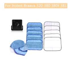 Irobot Bravaava用320 380 380t 381,スイープロボット,乾式および湿式用のアクセサリ,rag