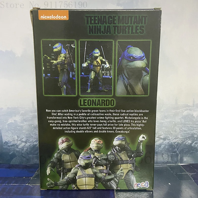 Film NECA Mutant Ninja Turtles Actionfigur Raphael Donatello Michelangelo Leonardo Shredder Krang Figuren Spielzeug – Detail 24