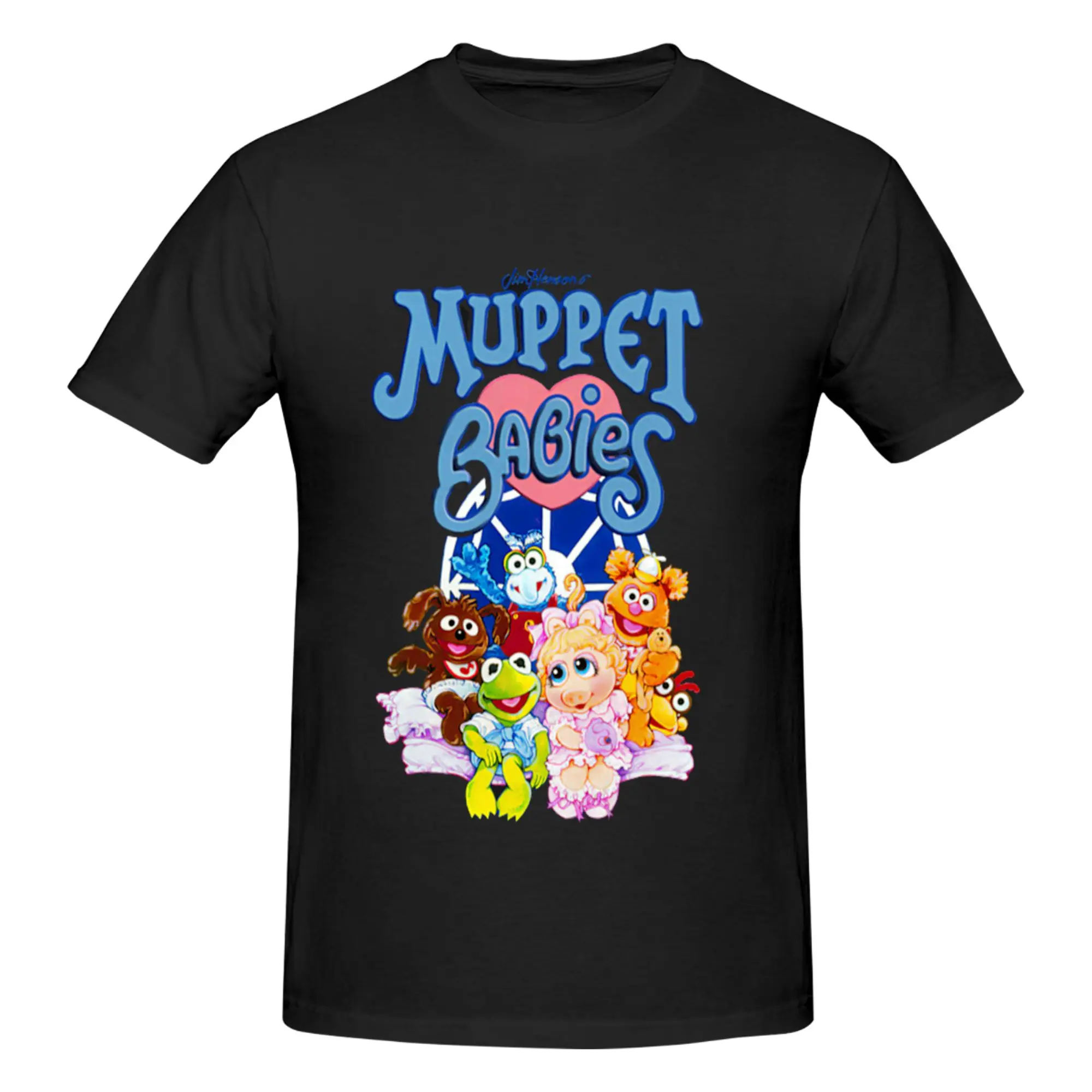 100% Cotton Muppet Babies T-Shirt Men's Double Sided T Shirt Men Round Neck Summer Shirts Tops S-6XL view 4
