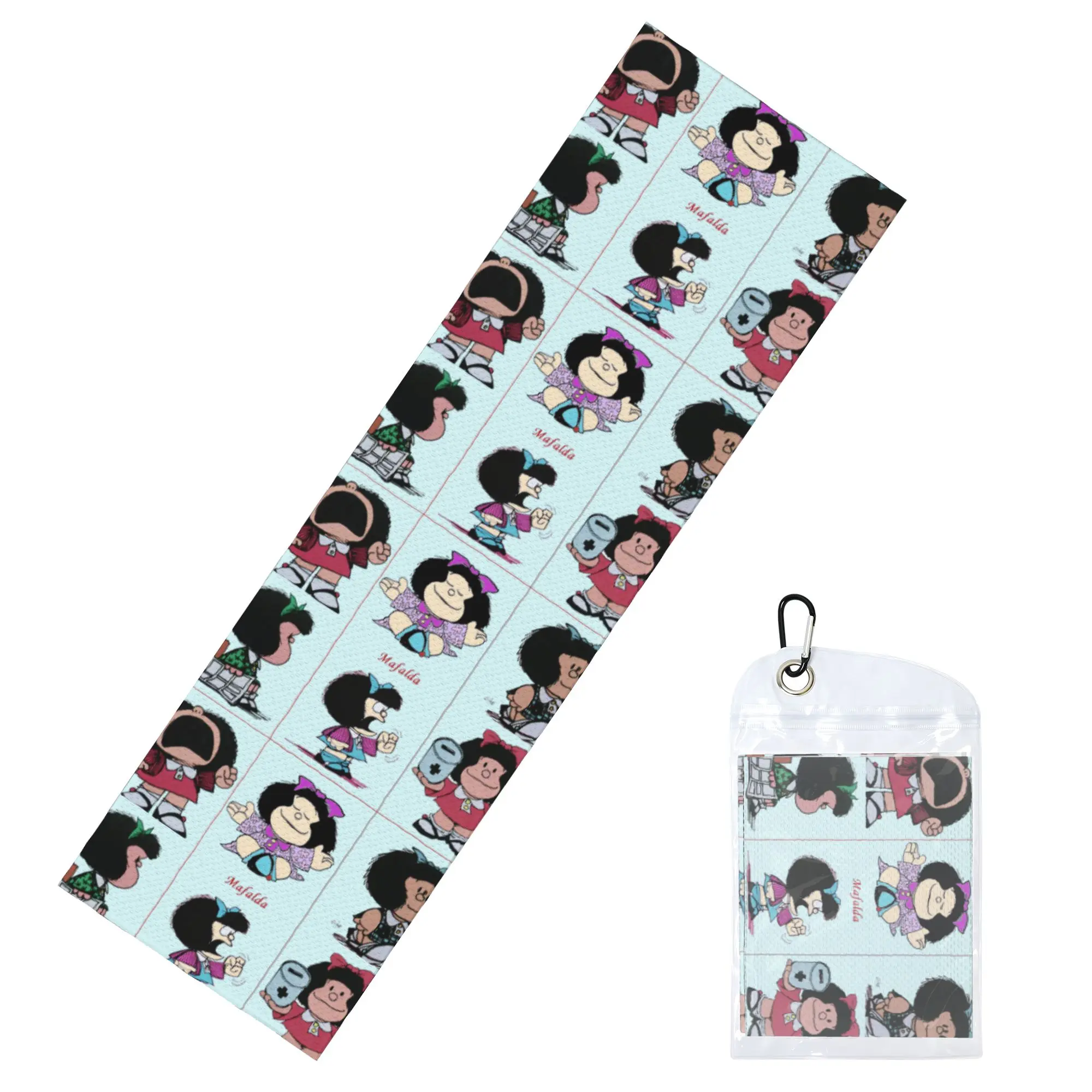 Mafalda Quino Cartoon Manga Cold Exercise Towel  Yoga And Fitness Running Outdoor Activities Travelling Swimming Camping Towels