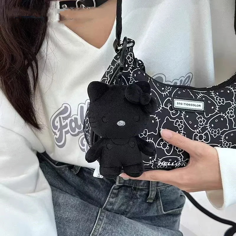 Dark Magic Series Hello Kitty Cinnamoroll Kuromi Super süßer Plüsch-Schlüsselanhänger Cool Girl Exquisites Plüschtier-Studentenpaket zum Aufhängen