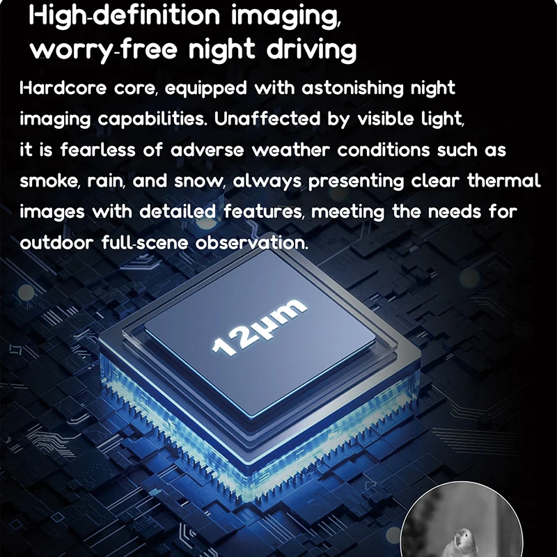 Celownik termowizyjny do karabinu myśliwskiego Raider TE211M, zintegrowany mini noktowizor na podczerwień do wyszukiwania i skanowania.