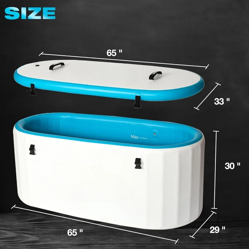 Cold Plunge Tub Large Athletes Large Ice Baths for Therapy Recovery at Home or Outdoors，home.