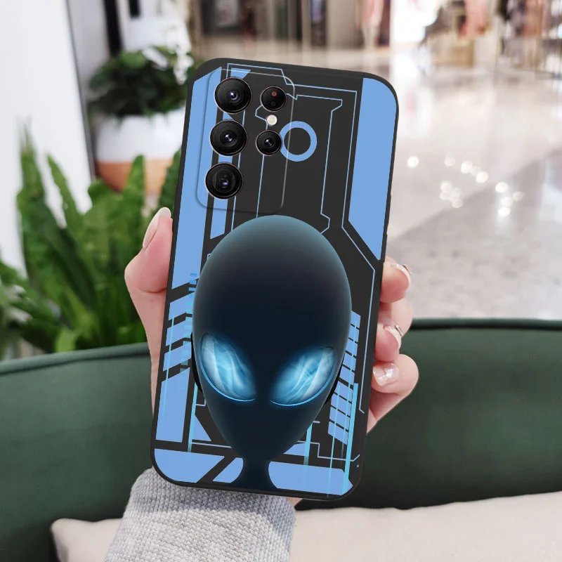 Alien City Phone Case For Samsung Galaxy S24 S23 S22 S21 S20 Ultra Plus FE S10 S9 S10E Note 20 ultra 10 9 Plus Cover