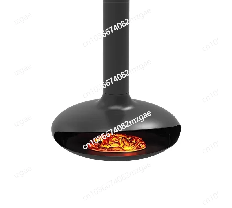 

Подвесной камин для виллы, декор для гостиной, камин-летающая тарелка с живым огнем, электронный камин на дровах