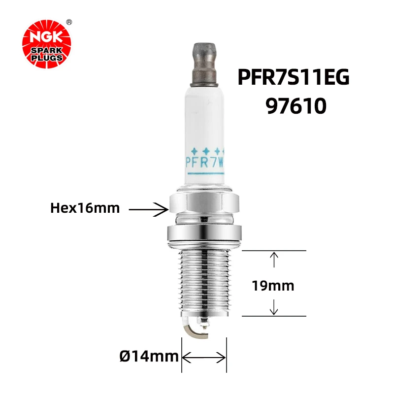 NGK Dual Platinum Spark Plug PFR7W-T 6840 for A4/A6L/A8/A8L burner