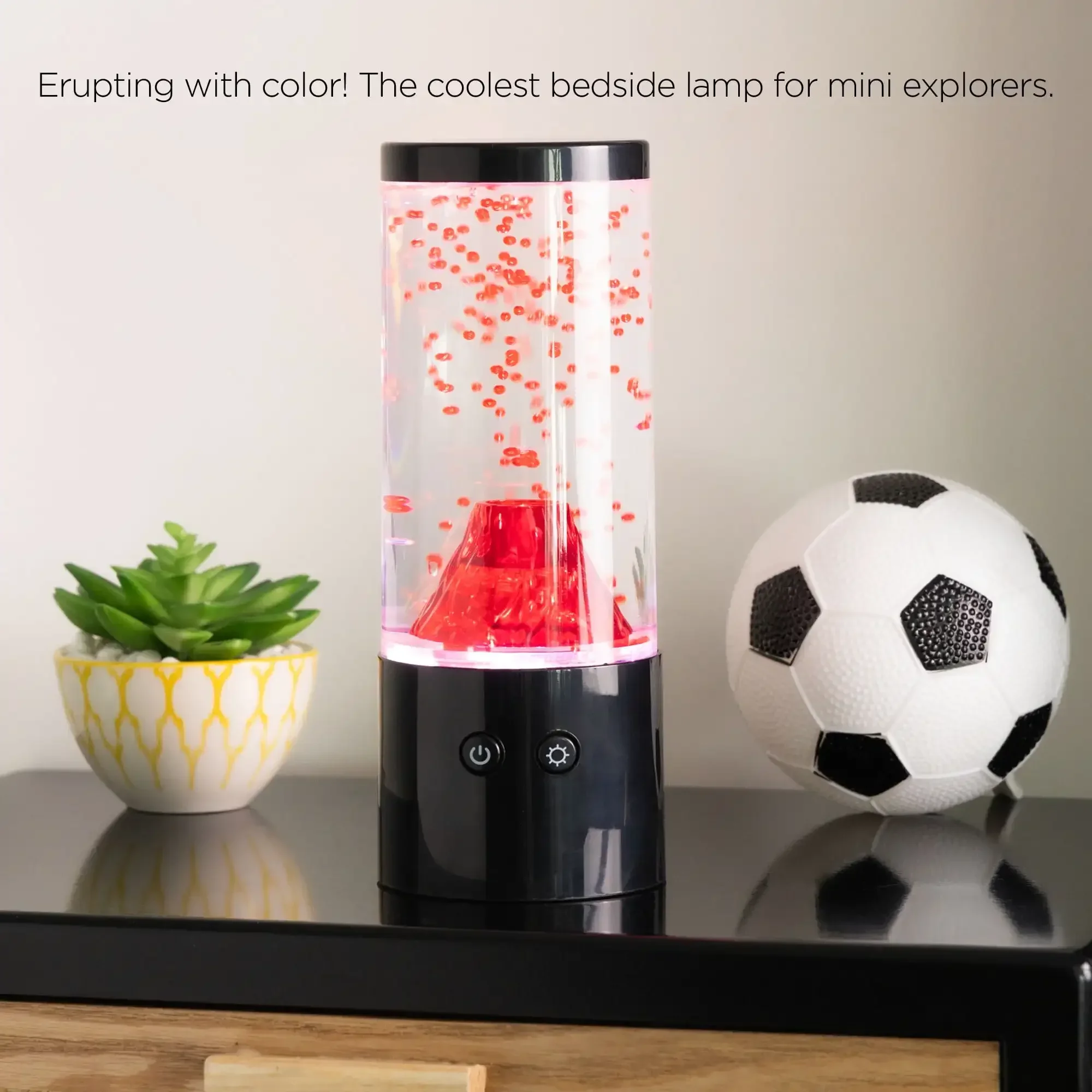 【9IN RGB Volcano Night Light】مصباح USB LED، محاكاة حركة منتفخة، إضاءة المزاج لديكور المكتب المنزلي، هدية للأطفال/الكبار